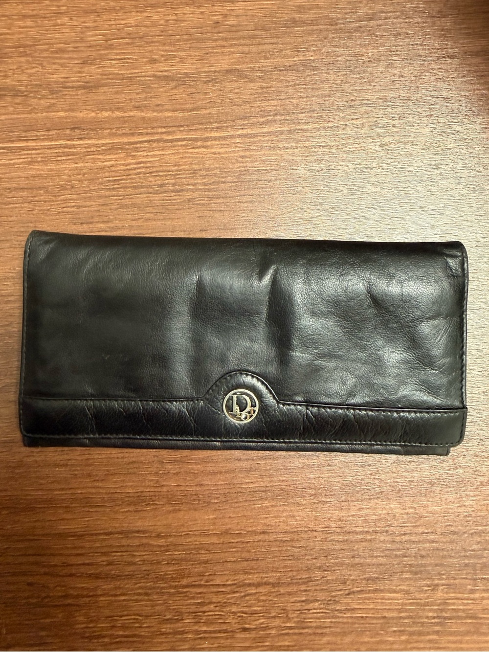 Vintage Rare Dior Leather Long Wallet